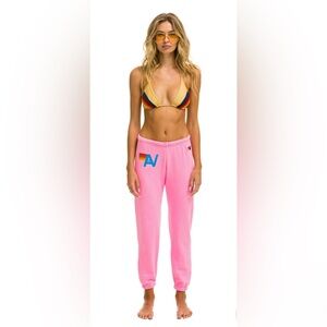 NWT LOGO SWEATPANTS - NEON PINK